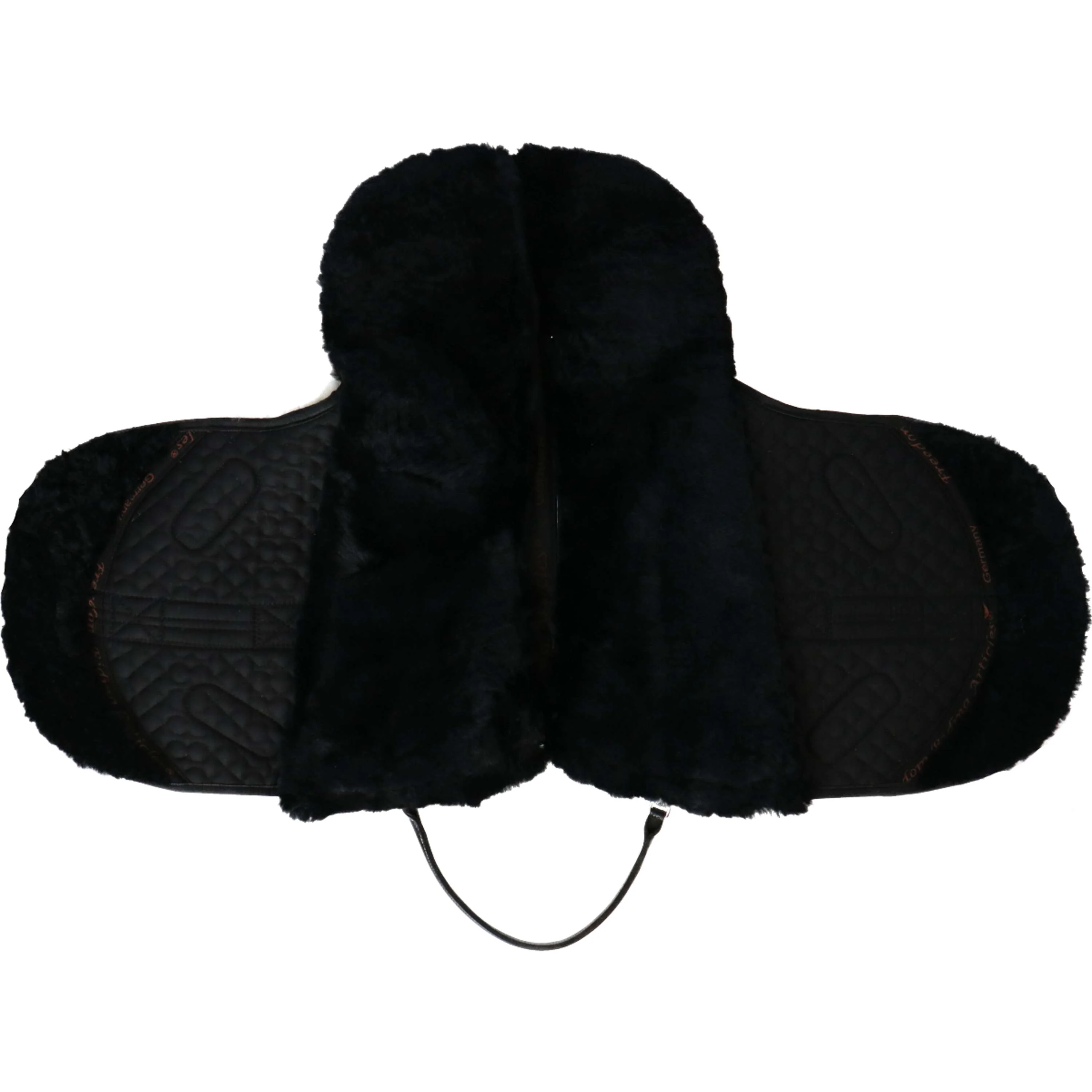 F.R.A. Cuscino per monta a pelo Macon Extra Merino Nero/Naturale - Image 4