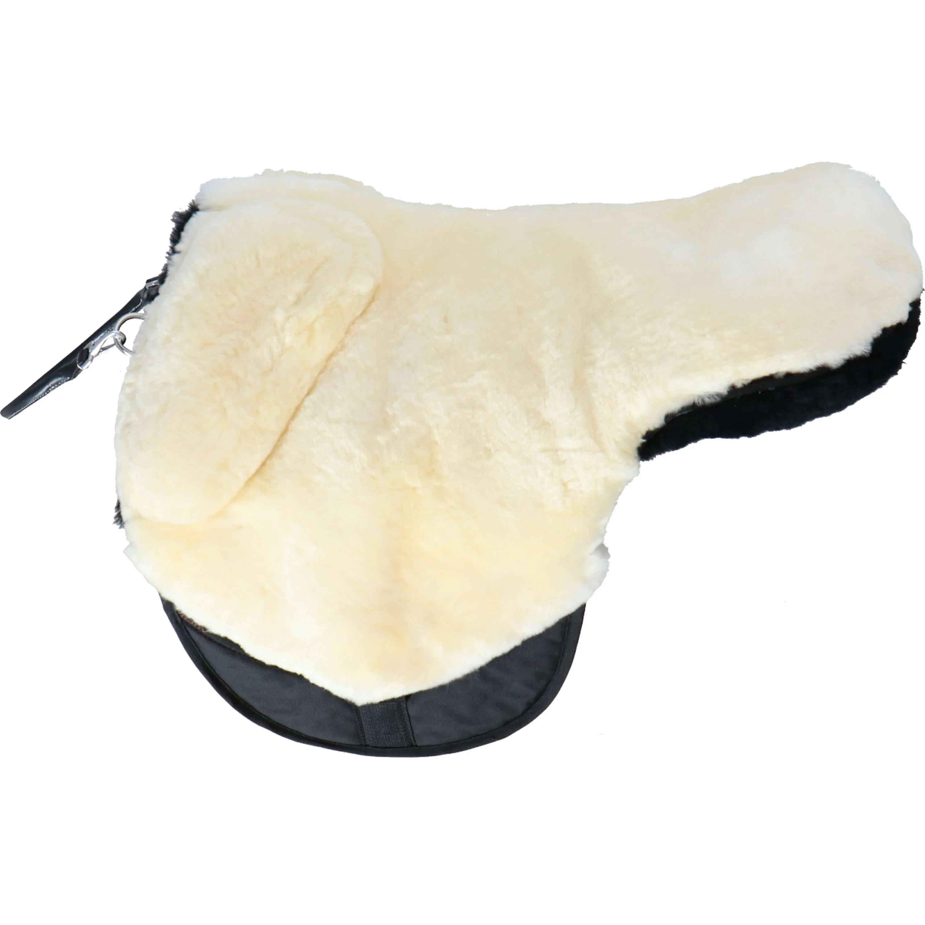 F.R.A. Cuscino per monta a pelo Macon Extra Merino Nero/Naturale - Image 6